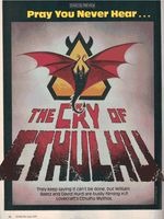 Preview de la pelcula Cry of Cthulhu publicado en Starlog Magazine en julio de 1979.